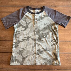 Jumping Beans Camo Tee with Dark Sleeves
